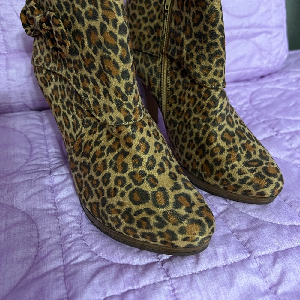 Leopard Booties